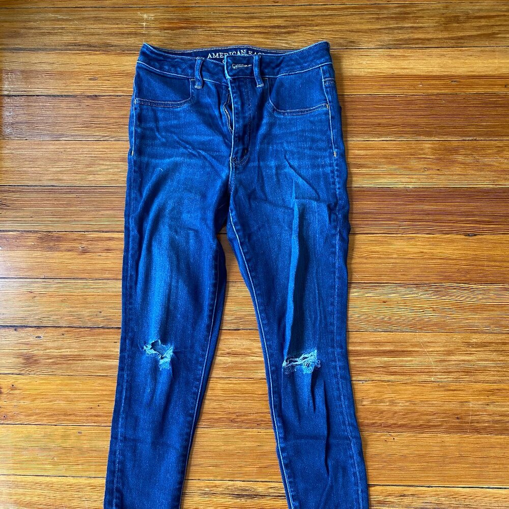 AE High Waisted Skinny Jeans size 6 regular